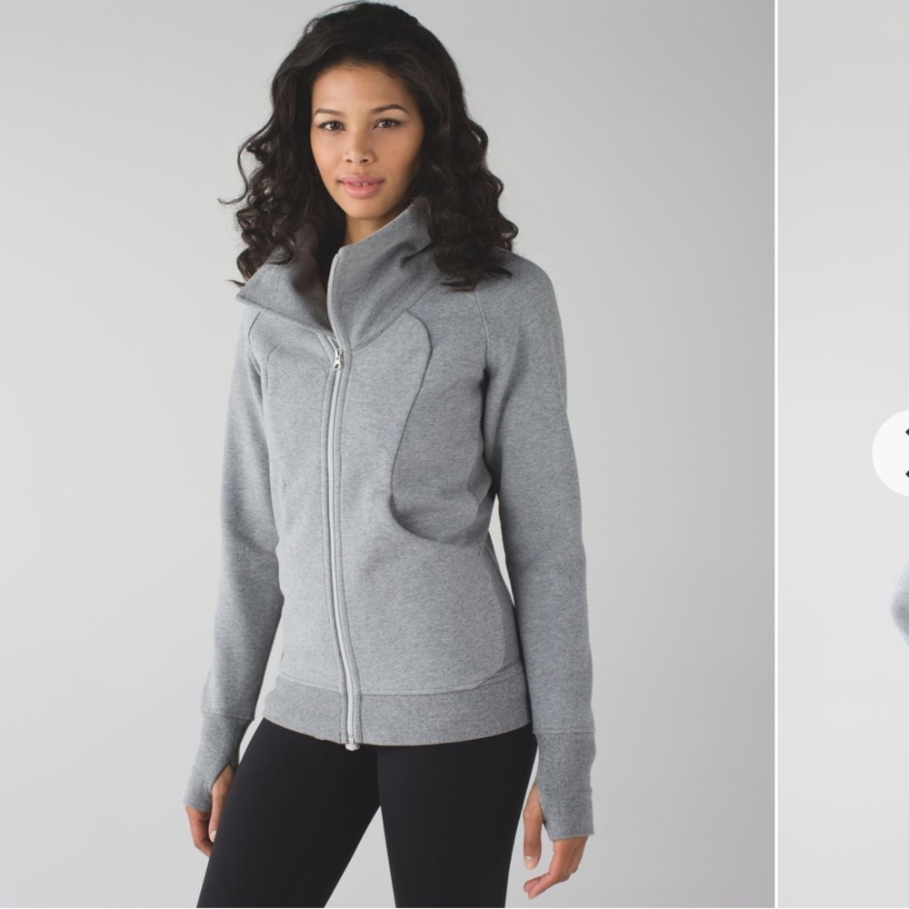 Lululemon Cozy Cuddle Up Jacket Color Heathered Medium Grey/ Silver Spoon